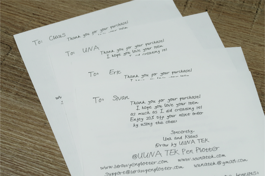 [iAuto Tutorials]How to Make Bulk Greeting Cards with iAuto Auto Feeding Pen Plotter