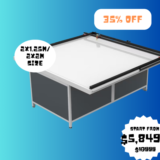 UUNA TEK 3.0 - (2X1.25M/2X2M) Vorgefertigter Premium All-in-One Architekturtisch & Stiftplotter für Architekturdarstellung mit WiFi und SD-Karte