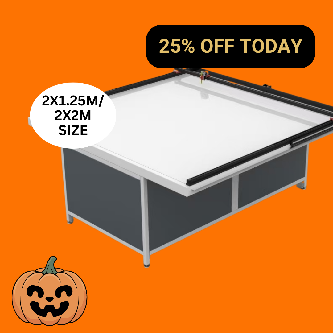 UUNA TEK 3.0 – (2X1.25M/2X2M) vormontierter Premium-All-in-One-Zeichentisch und Stiftplotter für architektonisches Zeichnen mit WLAN und SD-Karte