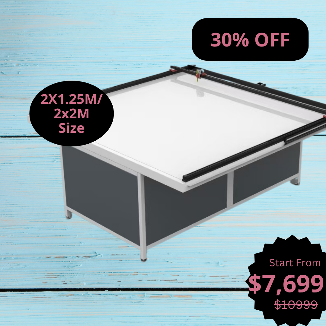 UUNA TEK 3.0 - (2X1.25M/2X2M) Vorgefertigter Premium All-in-One Architekturtisch & Stiftplotter für Architekturdarstellung mit WiFi und SD-Karte