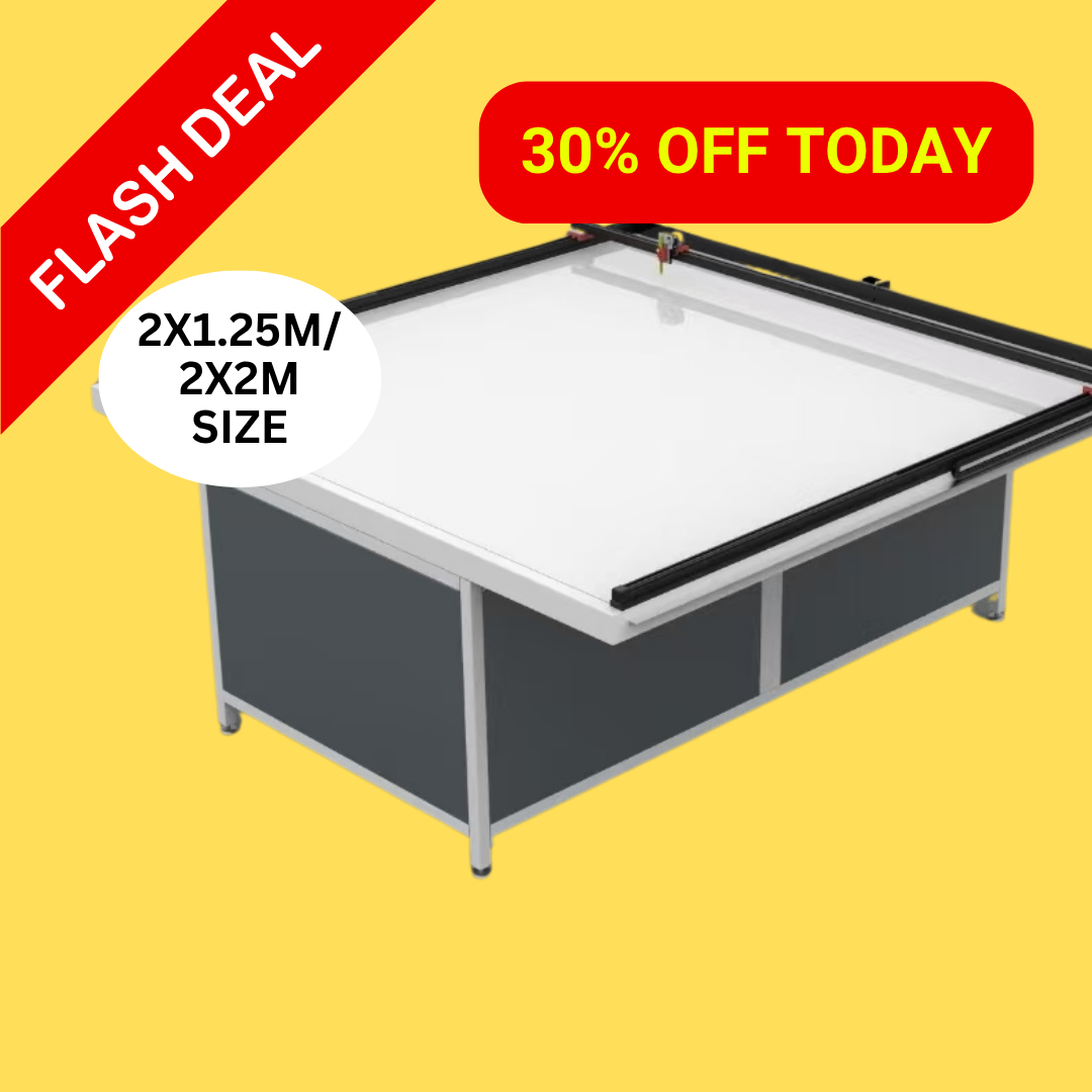 UUNA TEK 3.0 – (2X1.25M/2X2M) vormontierter Premium-All-in-One-Zeichentisch und Stiftplotter für architektonisches Zeichnen mit WLAN und SD-Karte