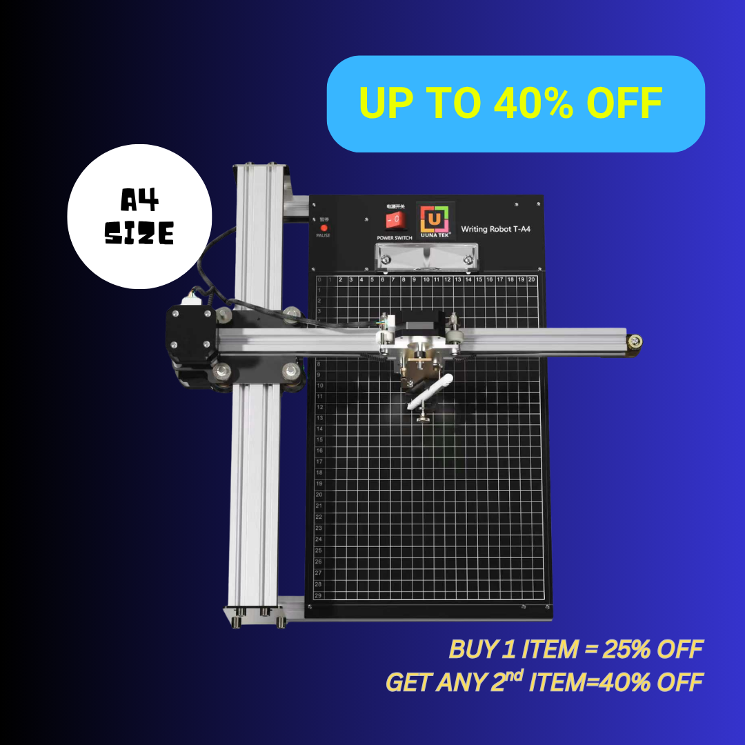 UUNA TEK® iDraw 2.0 - A4 Format Zeichenroboter Zeichenmaschine, Beste Einsteiger-Stiftplotter