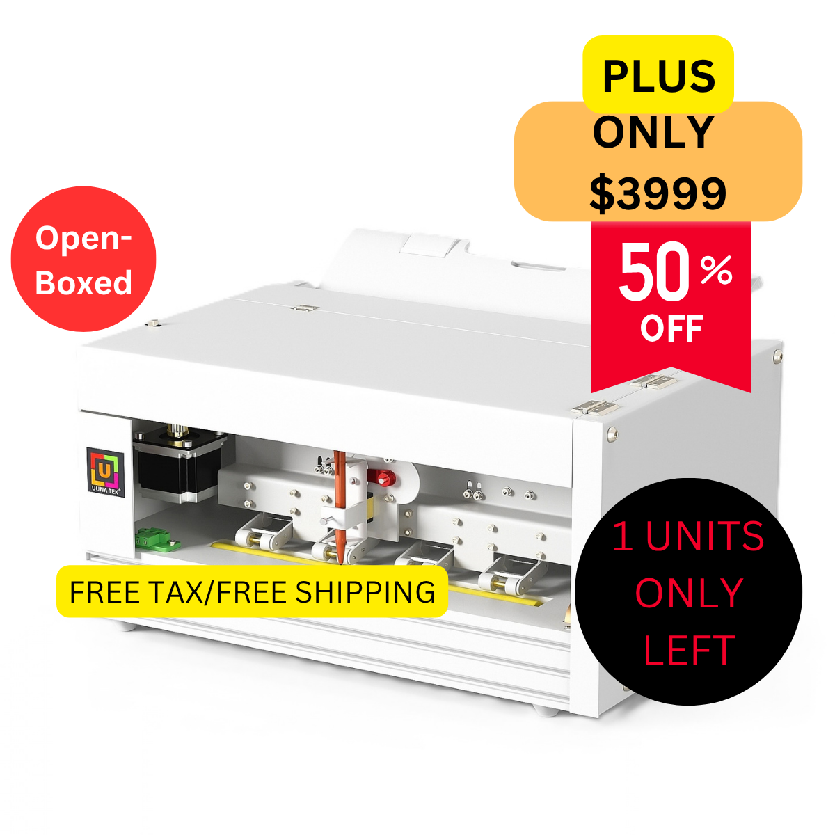 UUNA TEK® iAuto Plus - Handschreibmaschine mit Zuführer/Automatische Unterschriftenmaschine/Handschreibmaschine für Briefe/Automatische Schreibmaschine, schreibt bis zu 210 Briefe, 80 Umschläge pro Ladung