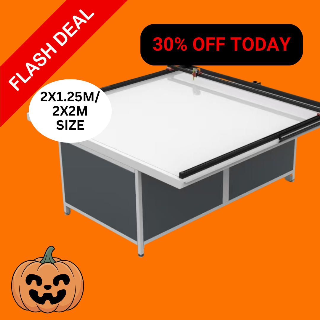 UUNA TEK 3.0 – (2X1.25M/2X2M) vormontierter Premium-All-in-One-Zeichentisch und Stiftplotter für architektonisches Zeichnen mit WLAN und SD-Karte