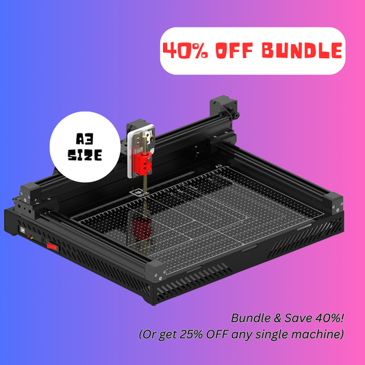 UUNA TEK 3.0 A3 Vorgefertigter Premium All-in-One Stift-Plotter Zeichenroboter mit WiFi & SD-Karte – Kompakt, Leiser, Schneller, Präziser