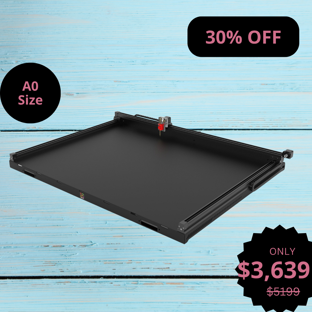 UUNA TEK 3.0 A0 Vorgefertigter Premium All-in-One Stiftplotter-Zeichenroboter mit WiFi & SD-Karte – Extra-Großformat, leiser, schneller, präziser