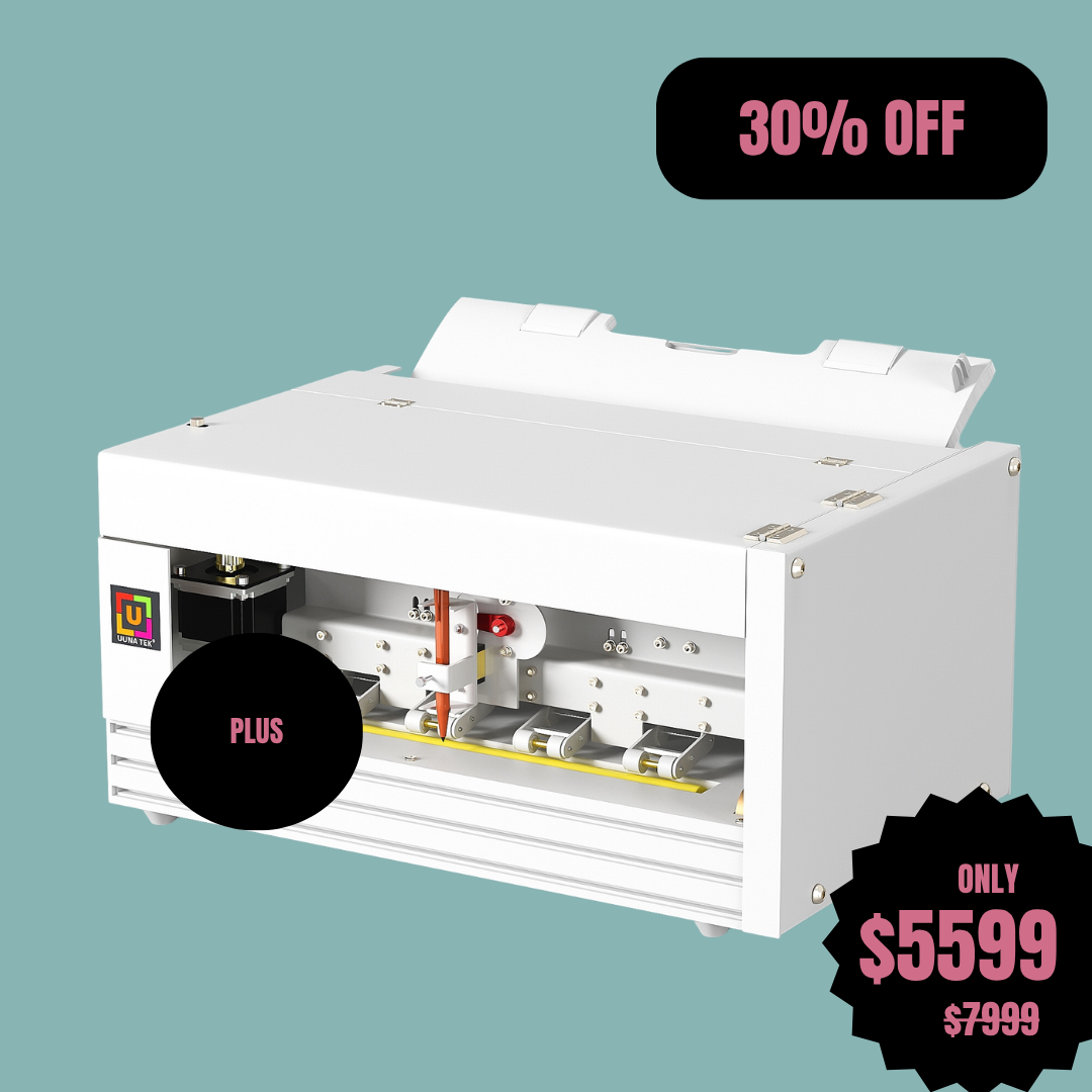 UUNA TEK® iAuto Plus - Handschreibmaschine mit Zuführer/Automatische Unterschriftenmaschine/Handschreibmaschine für Briefe/Automatische Schreibmaschine, schreibt bis zu 210 Briefe, 80 Umschläge pro Ladung