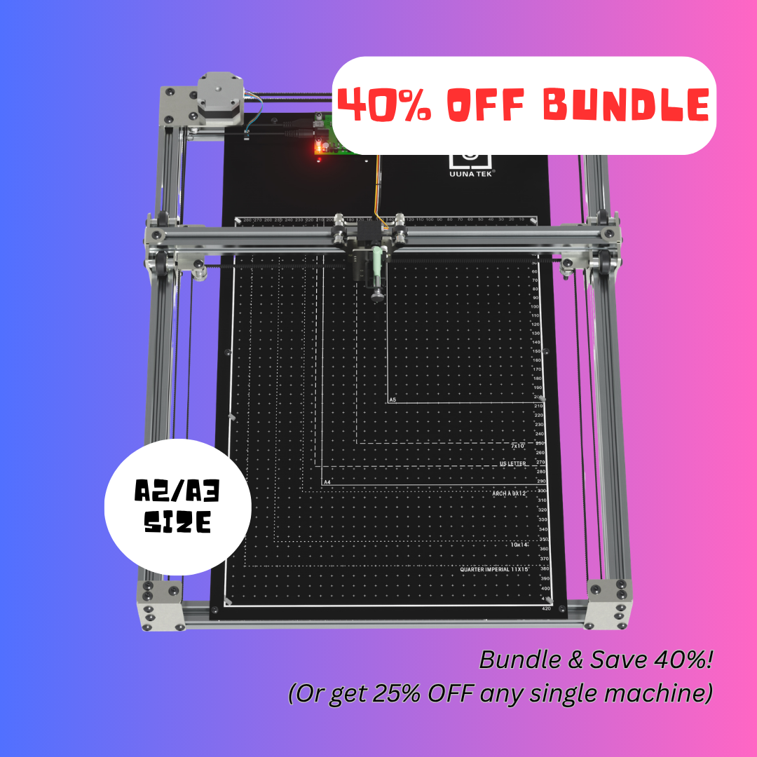 iDraw H SE A3/A2 Zeichenroboter für Künstler, Generative Kunst & Handschrift-Automatisierung – Kombiniert die Robuste iDraw H Hardware mit Flexibler Axidraw Software