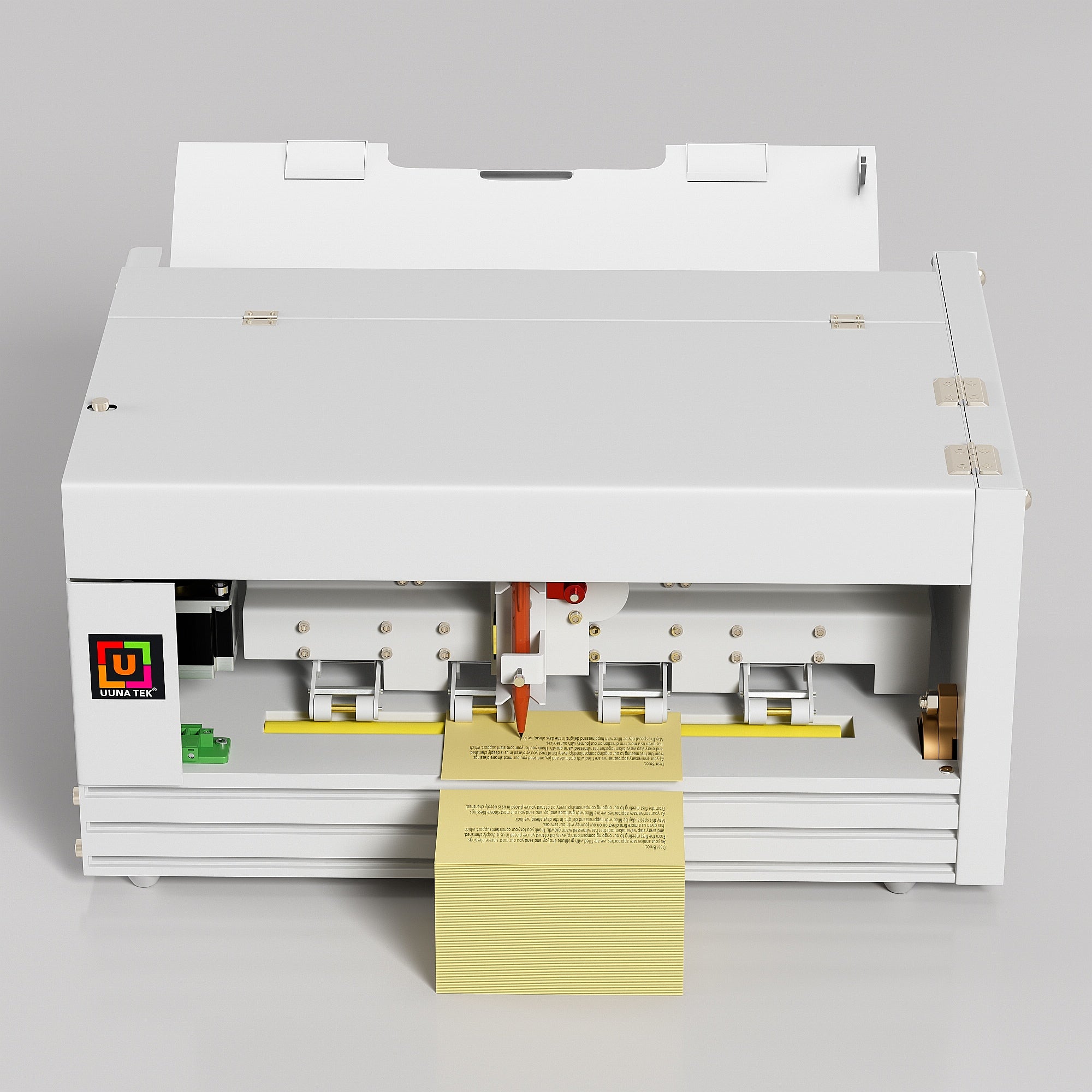 UUNA TEK® iAuto Plus - Handwriting Machine with Feeder/Automatic Signature Machine/Handwriting Machine for Letter/Automatic Writing Machine, Write Up to 210 Letters, 80 Envelops at a Time - UUNA TEK CO.,LIMITED